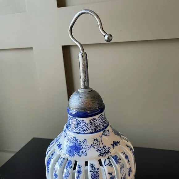 Ceramic Hanging Candle Holder - Picture 3 of 3